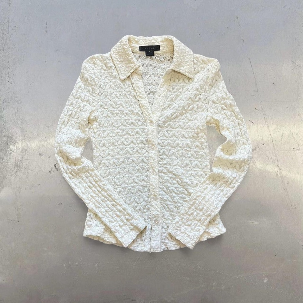 Sanctuary Cream Button Down Shirt